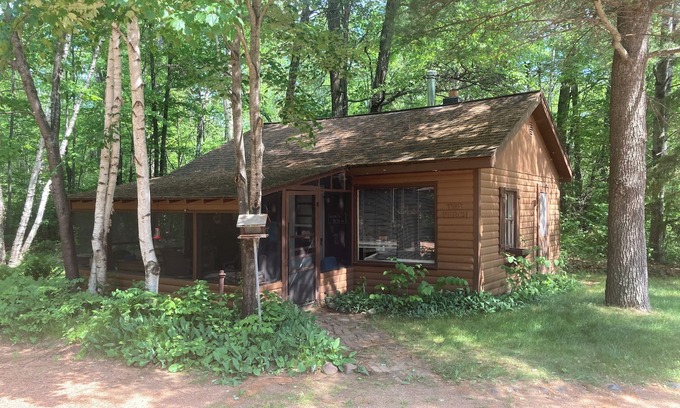 Boulder Junction Cabin | Lake front, Cutest and most private little two bed cabin in the north woods!