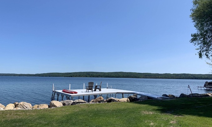 Boyne City House | Lake Front, Lake Charlevoix, Large Park like setting.