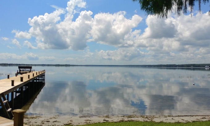 Fort McCoy House | Lake Kerr Lakefront Retreat, private waterfront and dock, spacious home.