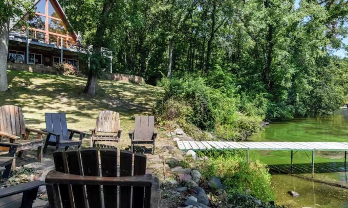 Merrimac House | Lakefront A-Frame, Stunning Views, Private Dock