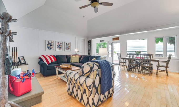 Alanson Cottage | Lakefront Cottage Near Snowmobiling + Nub’s Nob!