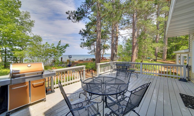 Big Bay House | Lakefront Lookout! Private Sand Beach on Superior