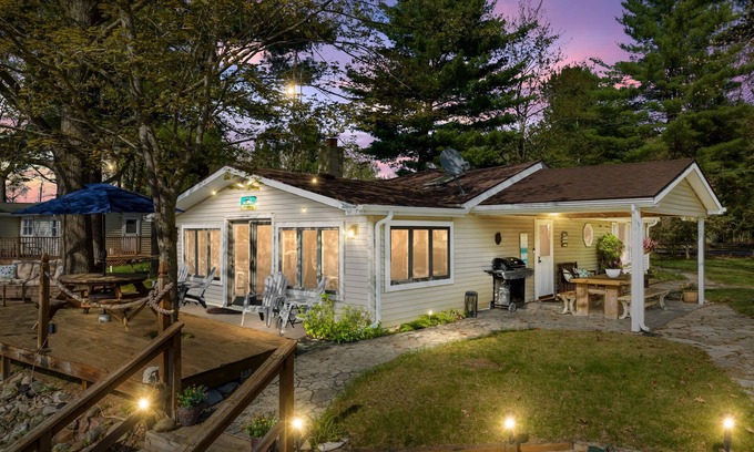 Gladwin House | Lakefront Oasis w/Private Beach! Sleeps 8!