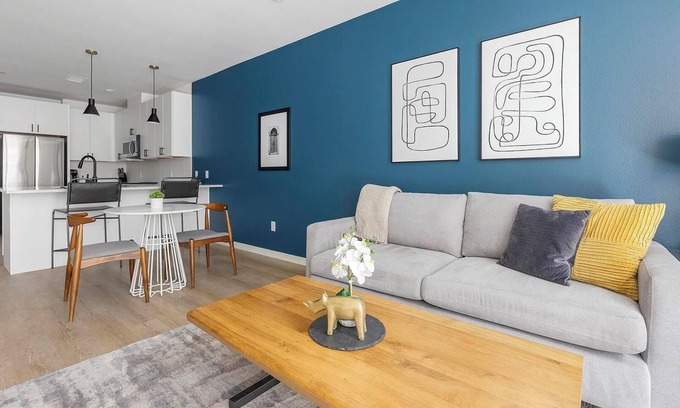 Civic Center Apartment | Landing | Spectacular 1BD, Gym, Rooftop Lounge