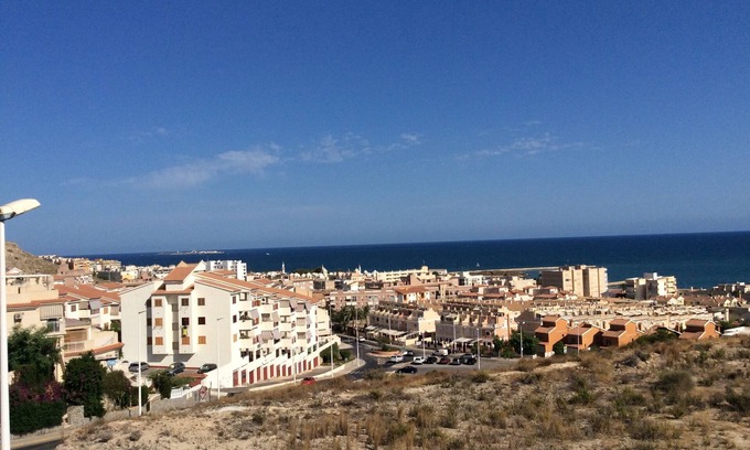 Santa Pola House | Large modern town house: sea view, pool, WIFI, close to the sea