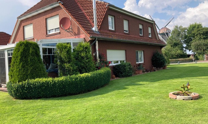 Dornum Apartment | Large, quiet, cozy vacation apartment on the North Sea coast near Dornumersiel