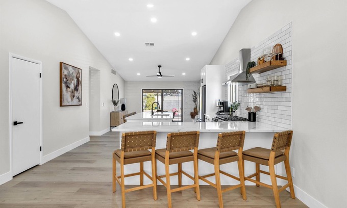 Canyon Gate House | Las Vegas Home is centrally located near all major Resorts and Casinos.