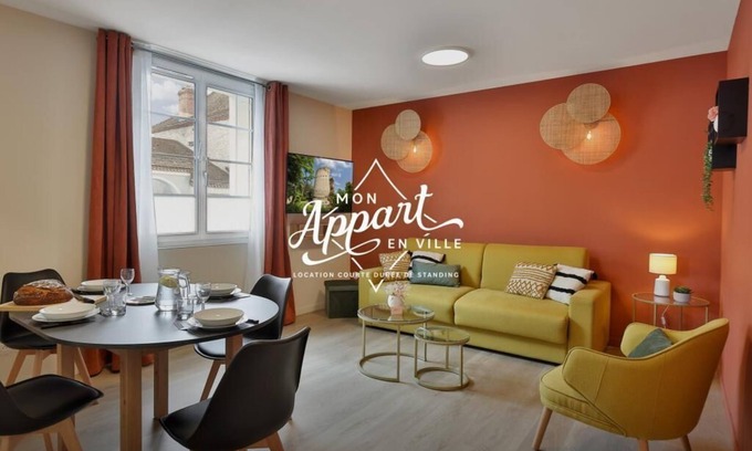 Perigueux Apartment | Le Chic & Raffiné - Terrace & Air Conditioning