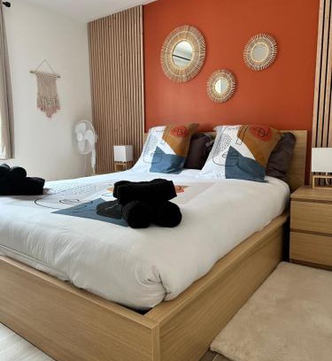 Arpajon Apartment | Le cocon Parking privé Centre ville Gare