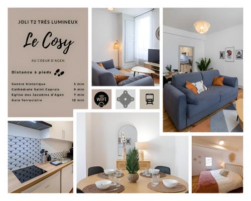 Agen Apartment | Le Cosy magnifique T2 neuf Centre ville Gare 800 m