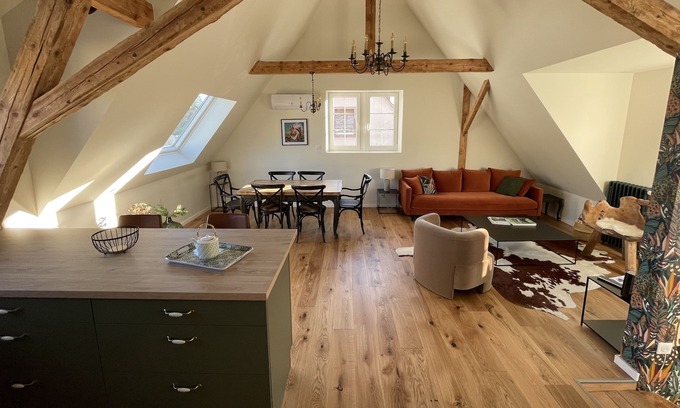 Barr Apartment | Le Hêtre Rouge - l'Ecureuil - 4* furnished apartment with spa, sauna and garden