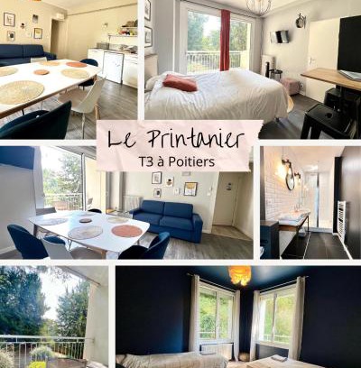 Poitiers Apartment | Le Printanier, T3 avec suite parental avec balcon