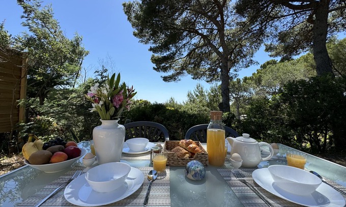Giens House | Le Romarin, mobile home with sea view