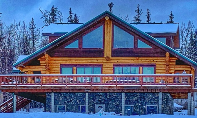 Lazy Mountain Cabin | Legacy Mountain Lodge sits on a private 40 acre field with Mountains views.