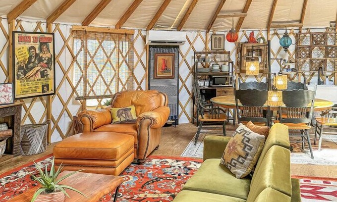 Alpine RV Rental | Lofted & Heated Yurt in Big Bend @ Casa Estrella