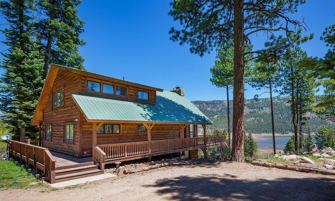 Bayfield House | Log Home with Lake & Mountain Views - Pool Table, Big Deck, Dogs OK
