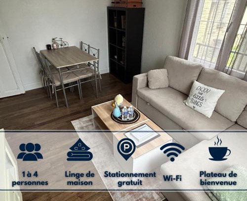 Troyes Apartment | Logement calme + stationnement