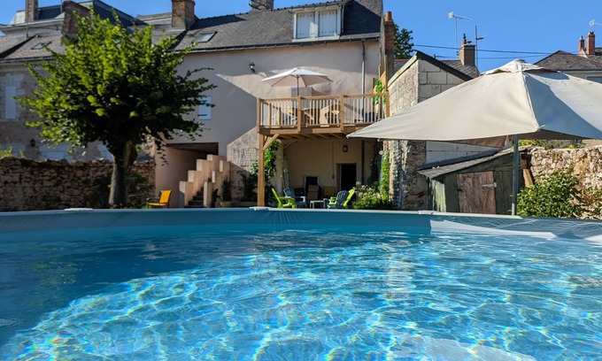 Bauge House | Logis des Fées, spa, swimming pool, air conditioning & garden