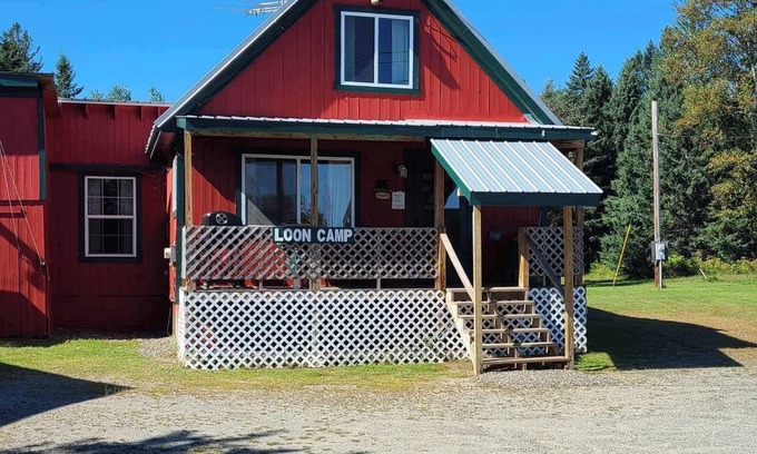 Franklin County Cabin | Loon Camp - sleeps 1 to 12 - Direct Snowmobile and ATV trail access!