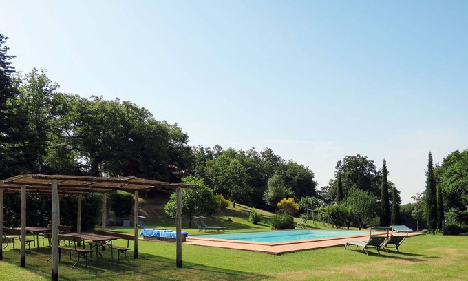 Montieri House | Lovely apartment in villa for 4 people with pool, WIFI, A/C, patio, pets allowed and parking