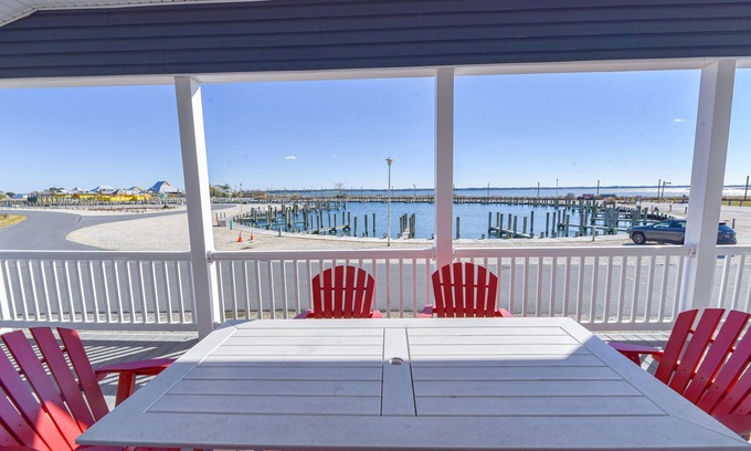 Long Neck House | Lovely home, wraparound porch, waterfront, pools, beach, pet friendly!