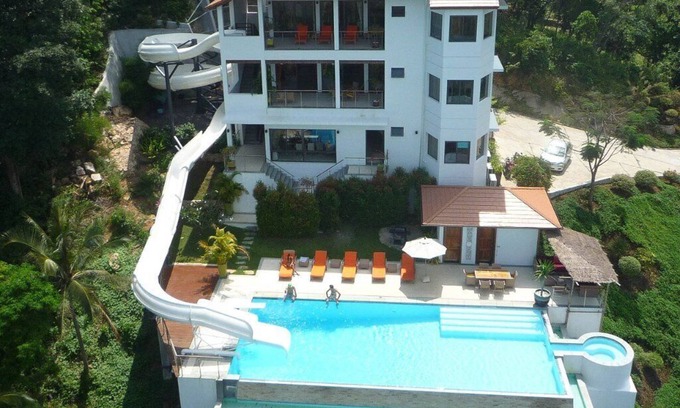 Mae Nam Villa | Lulu Villa Holidays As seen on TV, Boasting the World's longest home water slide
