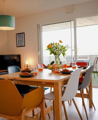 Mimizan Apartment | Lumimizan- Spacieux, grand balcon, wifi, lac et plage