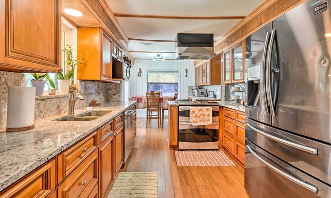 Bloomingdale House | Lush Riverfront Escape w/Private Boat Dock!