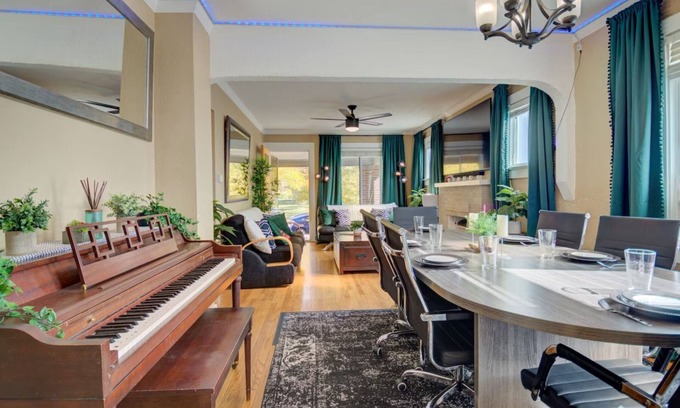 Curtis Park House | Lux RiNo Retreat: Prime Location, Hot Tub, Game Room, Backyard, 4th Night FREE!