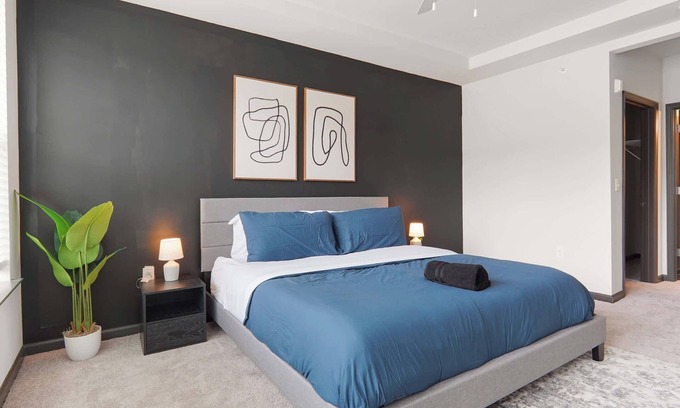 North Raleigh Apartment | Luxe King 3 Bedroom Suite in North Raleigh!