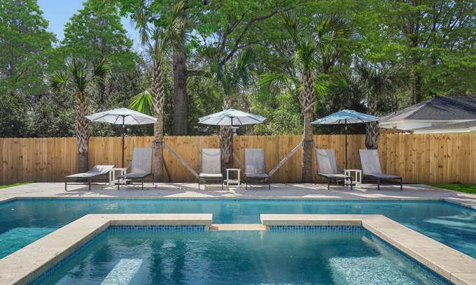 Charleston House | Luxe Pool Retreat | Between Beach + Downtown CHS | 2 King Suites
