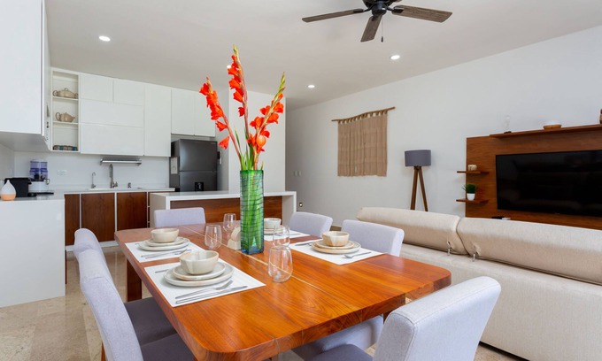 Puerto Aventuras Apartment | Luxurious apartment with pool 5 min from the beach!