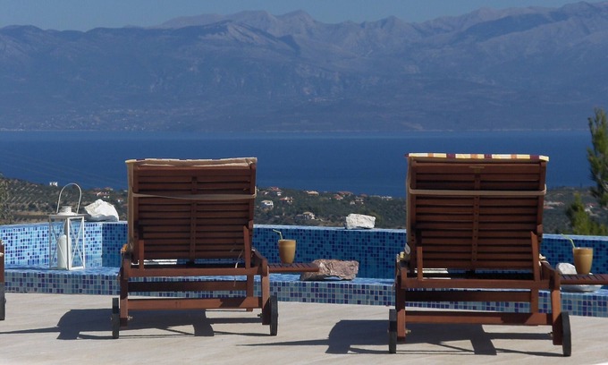 Pylos-Nestoras Villa | Luxurious villa with breathtaking sea views and private pool.