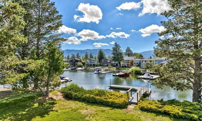 Tahoe Keys House | Luxurious Waterfront Retreat with Private Dock & H