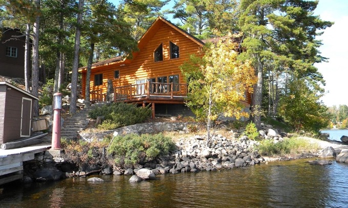 Crane Lake Cabin | Luxurious Wilderness New Log Home Borders Bwca, National Park