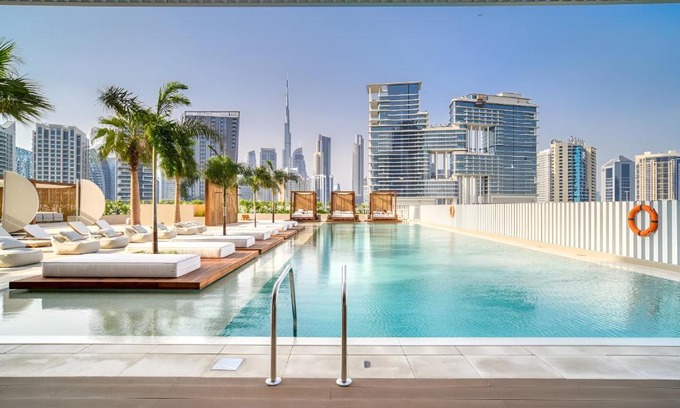 Business Bay Apartment | Luxury 1BR Apartment with Pool and Gym at Upside Living Business Bay Dubai