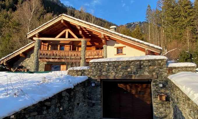 Chamonix-Mont-Blanc Ski Chalet | Luxury 400 sqm chalet with resident cook; refurbished in wood and natural stone.