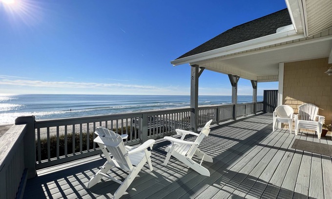 Ocean City Beach House | LUXURY, All Rooms Oceanfront, Elevator, Covered Decks, 4 Kings, Panoramic Views!