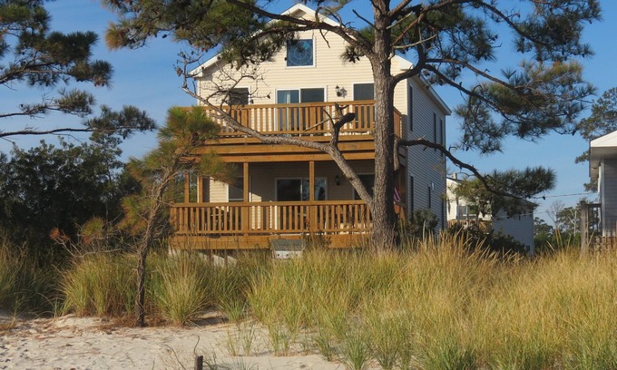 New Point House | Luxury Beachfront Home on Soft White Sand Beach