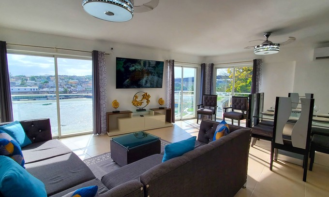 Santo Domingo Condo | Luxury Condo Zona Colonial Beautiful water View+Pool+Gym+Sauna