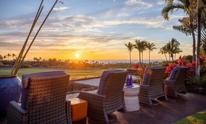 Kaupulehu House | Luxury Estate at Hualalai Resort -Sweeping Ocean and Golf Course Views
