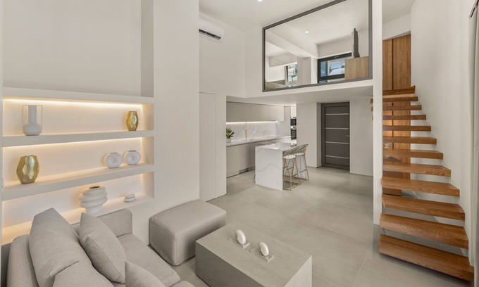 Petaloudes House | Luxury in Simplicity ~ Nature's Touch ~ Mezzanine