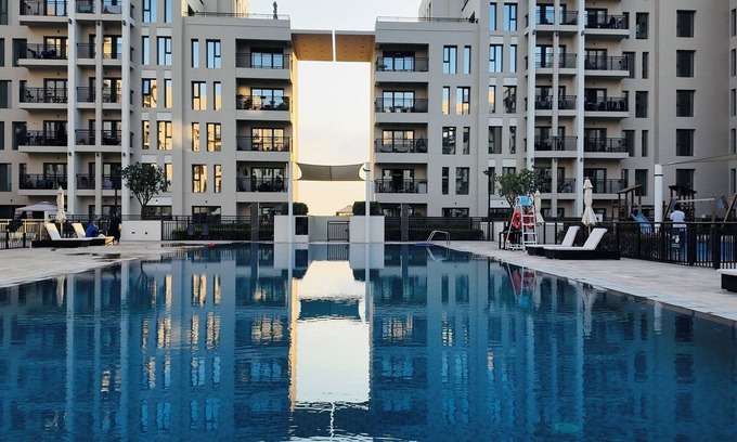 Dubai Apartment | Luxury & Lovely Calm 3BR Apartment with Pool view in a private Gated Community