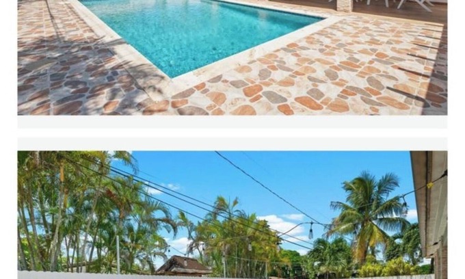Palmetto Estates House | Luxury Miami home heated pool & hot tub