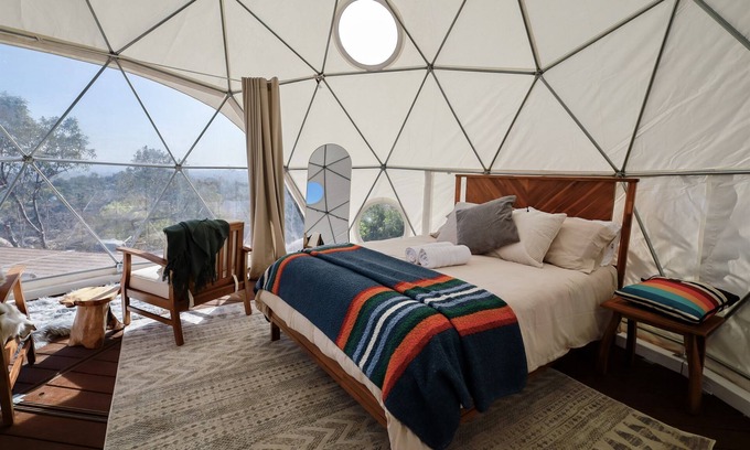 Fallbrook RV Rental | Luxury Peppertree Ridge Dome at Splitrock Valley