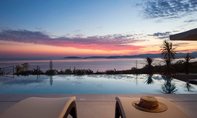 Postup Villa | Luxury & Unique Villa Bevel House with sea view, panoramic view, family, quiet area, stylish, bbg