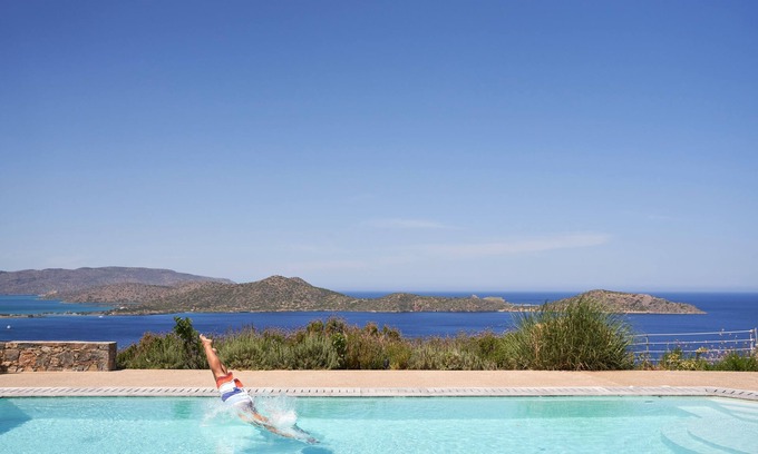 Agios Nikolaos Villa | Luxury villa for Demanding Holidays, Full privacy, Panoramic views over the sea!