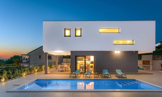 Malinska-Dubasnica Villa | Luxury villa LEA MAGDALENA with heated pool