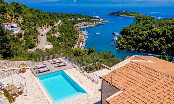 Gaios Villa | Luxury Villa with Harbor Views & Private Pool