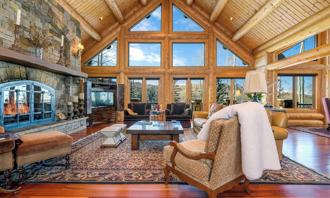 Mountain Village House | Luxury Winter Cabin by InvitedHome | Spacious Patio, Hot Tub, Game Room, Skiing